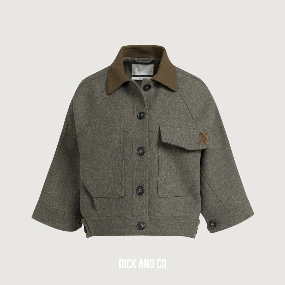 Oversized wollen jack