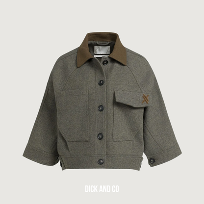Oversized wollen jack