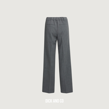 Geweven pantalon met rechte pijpen