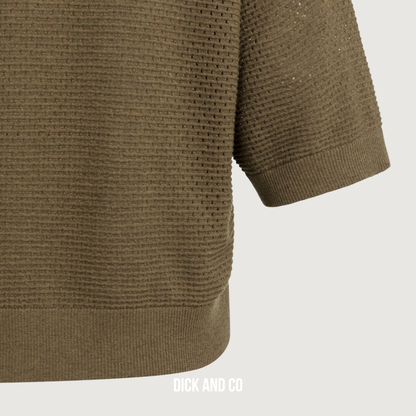 Vest met kraag en korte mouwen