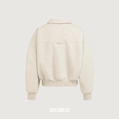 Sweatvest met klepzakken en ritssluiting