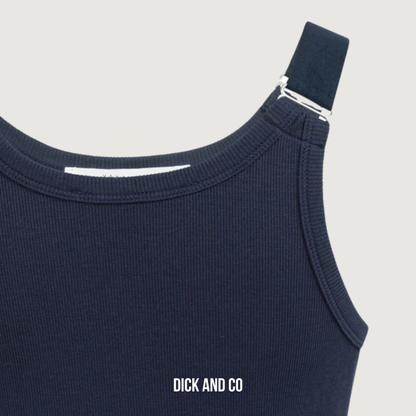 Geribd singlet met ringdetails
