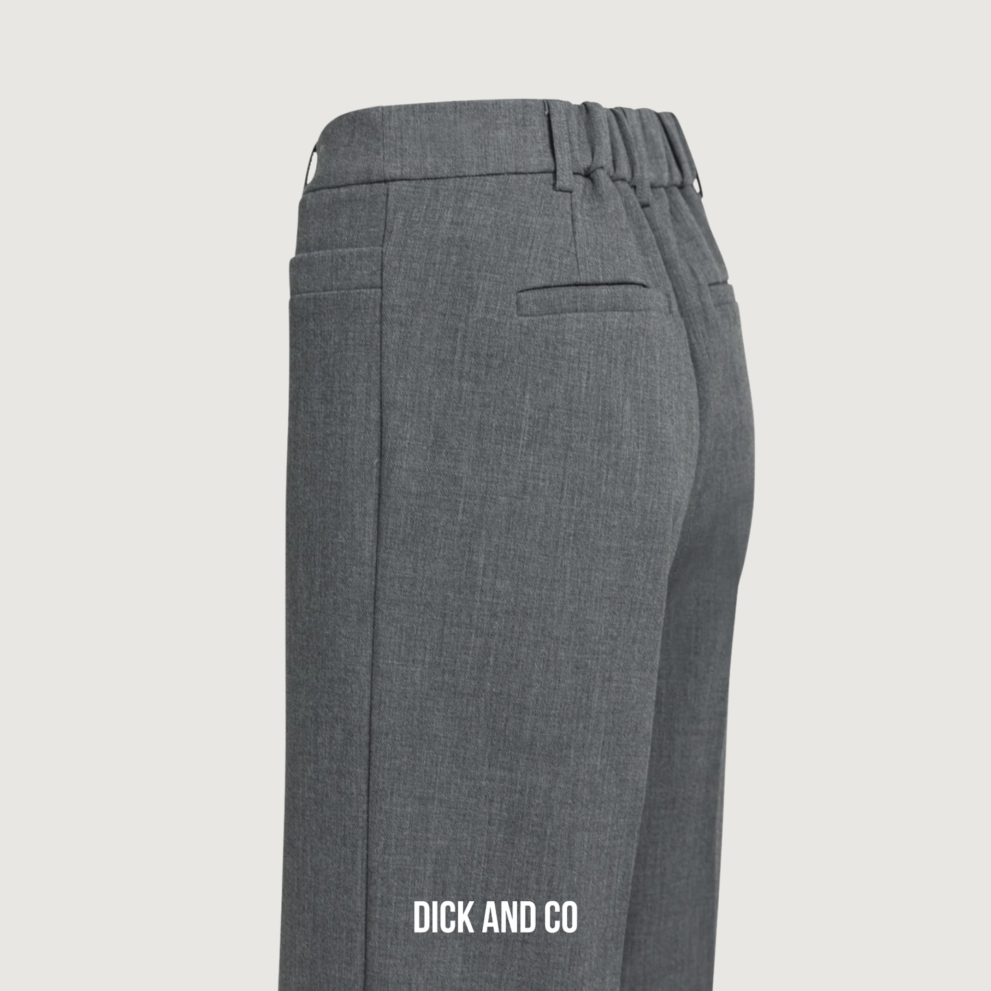 Geweven pantalon met rechte pijpen