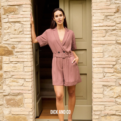 Playsuit met dubbele knopen