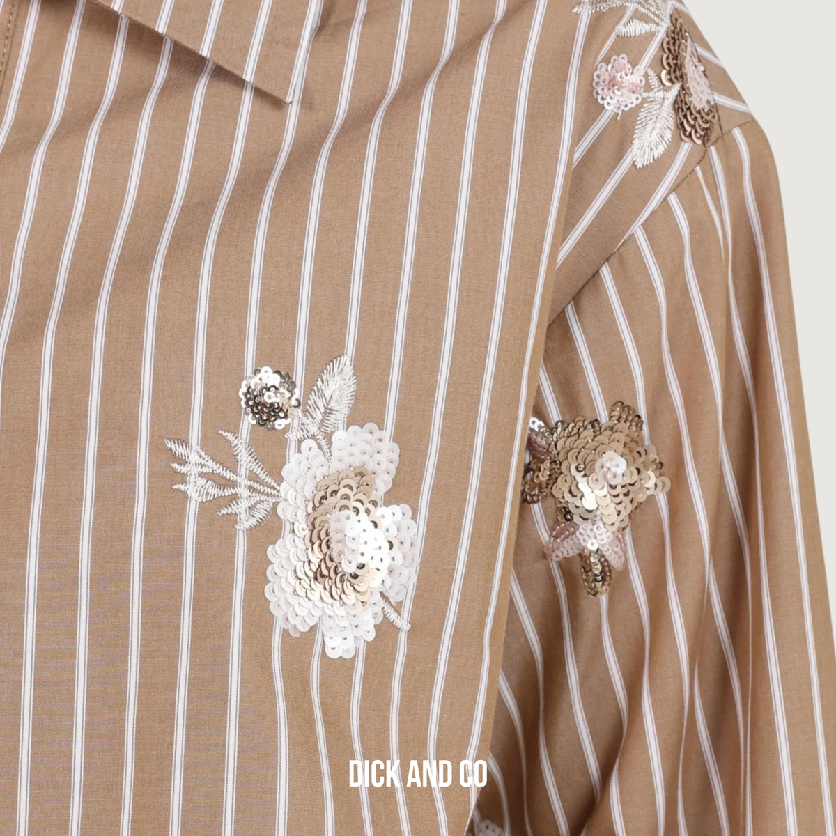 Newport blouse Stripe Flower