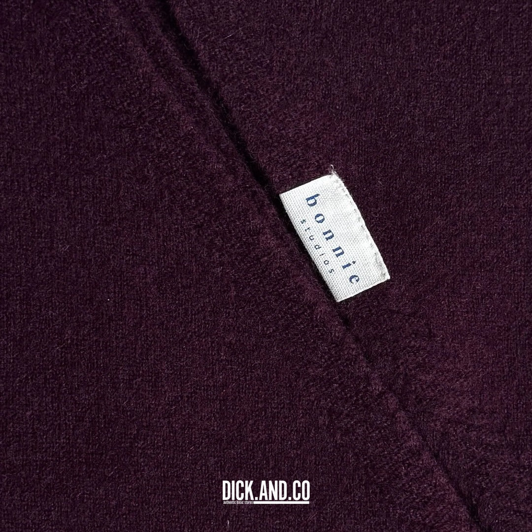 BONNIE STUDIOS Bonnie Wollen sjaal in Aubergine (paars), detailopname
