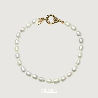 BONNIE STUDIOS Boris Parel Armband in Wit, vrijstaand vooraanzicht