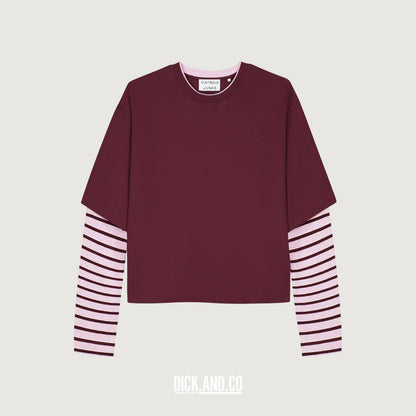 CATWALK JUNKIE Loose fit t-shirt in Paars, vrijstaand vooraanzicht