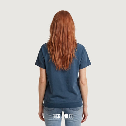 G-STAR Raglan t-shirt in Blauw, gedragen door een model, achteraanzicht