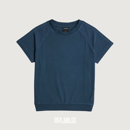G-STAR Raglan t-shirt in Blauw, vrijstaand vooraanzicht