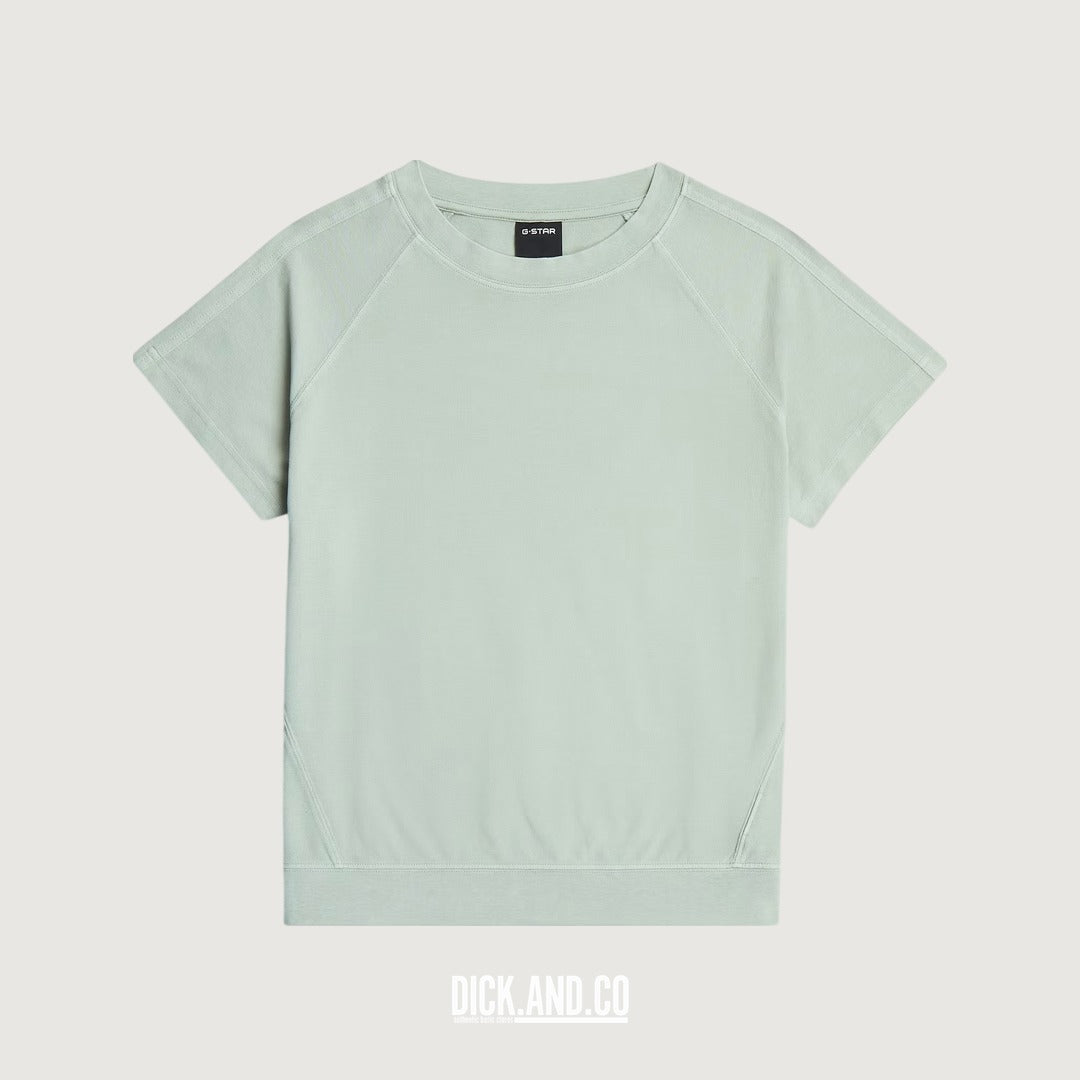 G-STAR Raglan t-shirt in Groen, vrijstaand vooraanzicht
