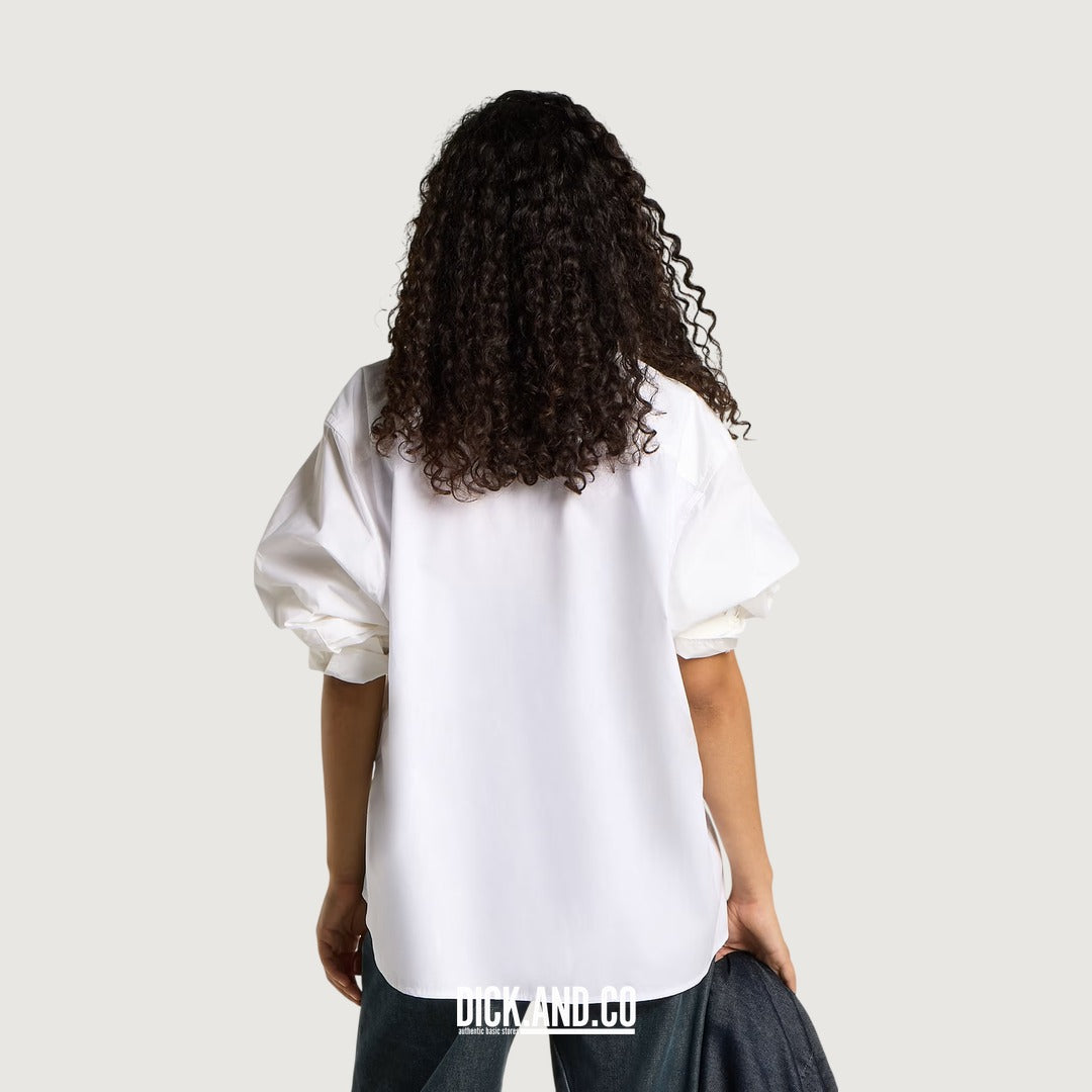 G-STAR Smoking shirt in Wit, gedragen door een model, achteraanzicht