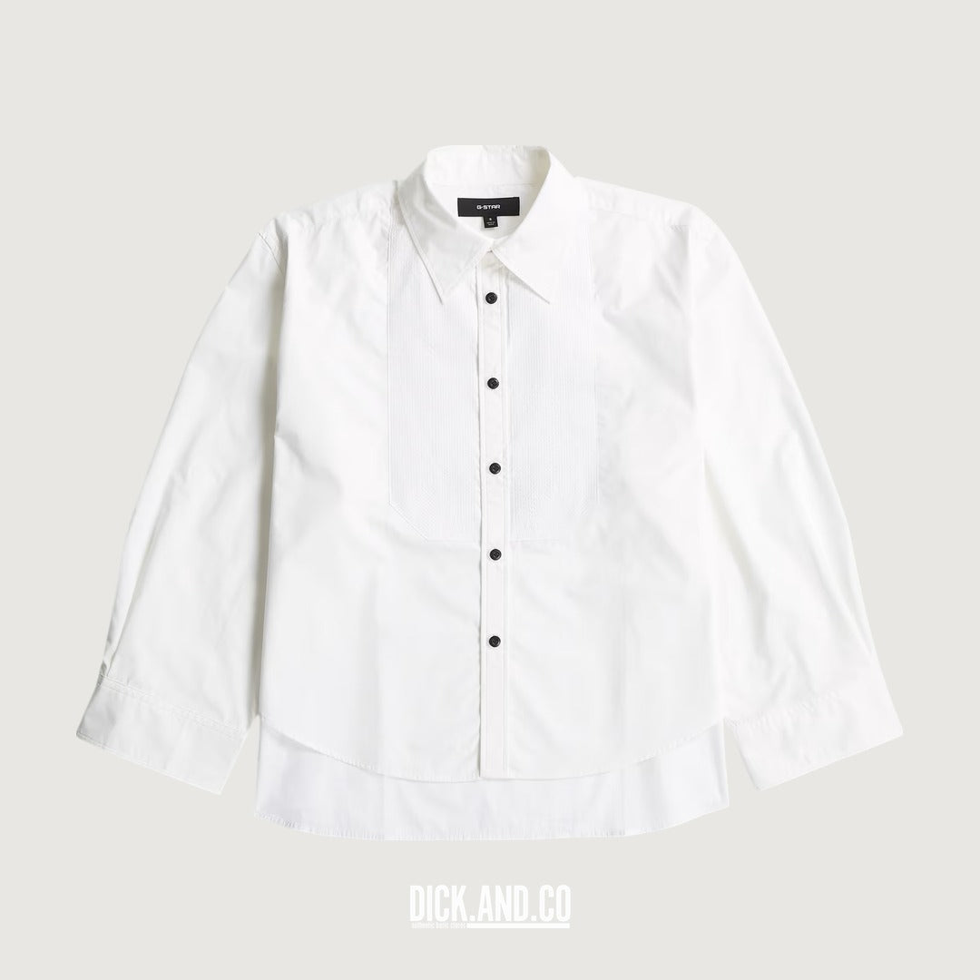 G-STAR Smoking shirt in Wit, vrijstaand vooraanzicht