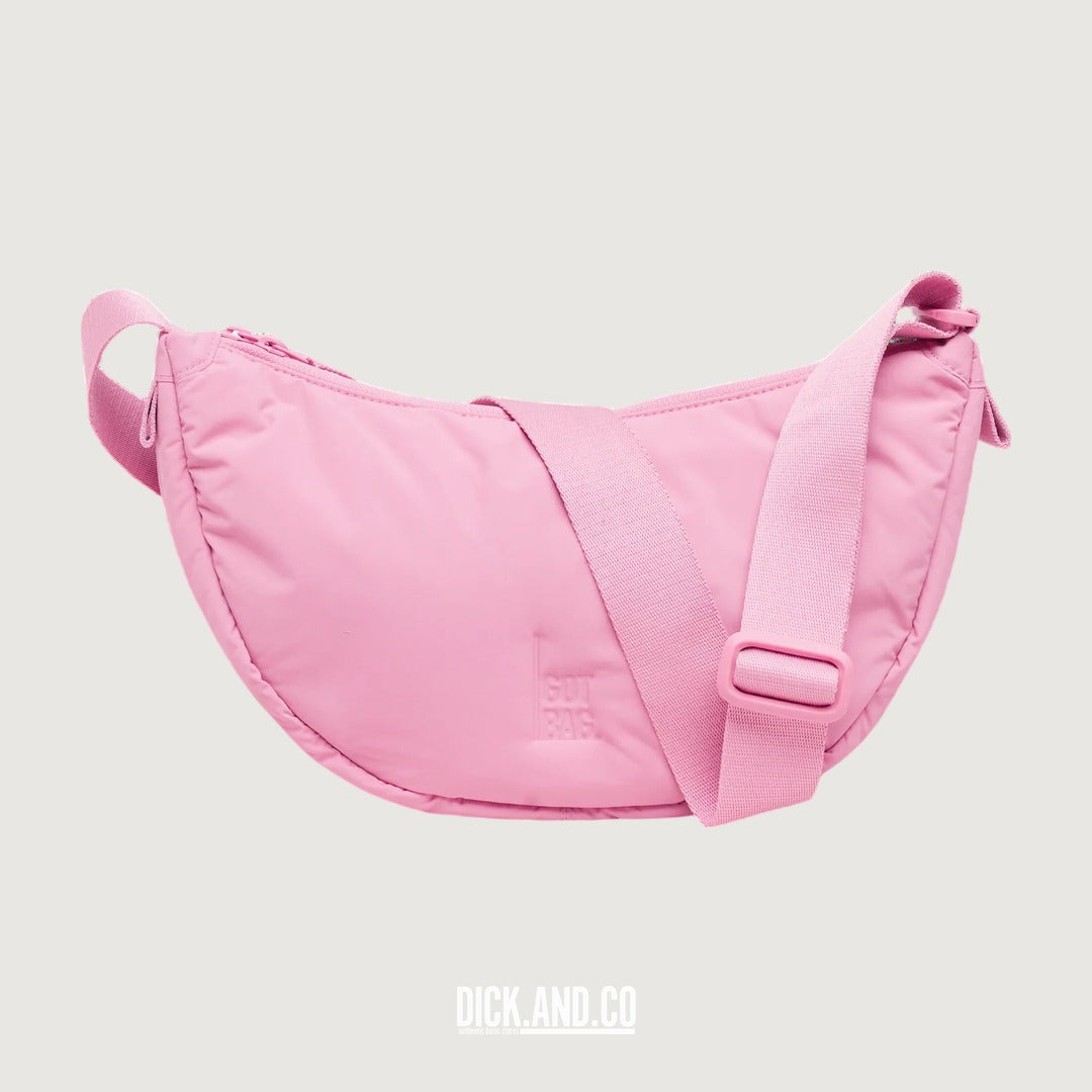 GOT BAG Cloud Moon Bag Small in Sea rose (roze), vrijstaand vooraanzicht