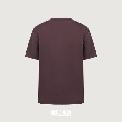 NUKUS Luna shirt in Bruin, vrijstaand achteraanzicht