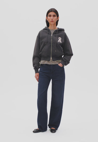 Cropped Zip-Sweatshirt sweater